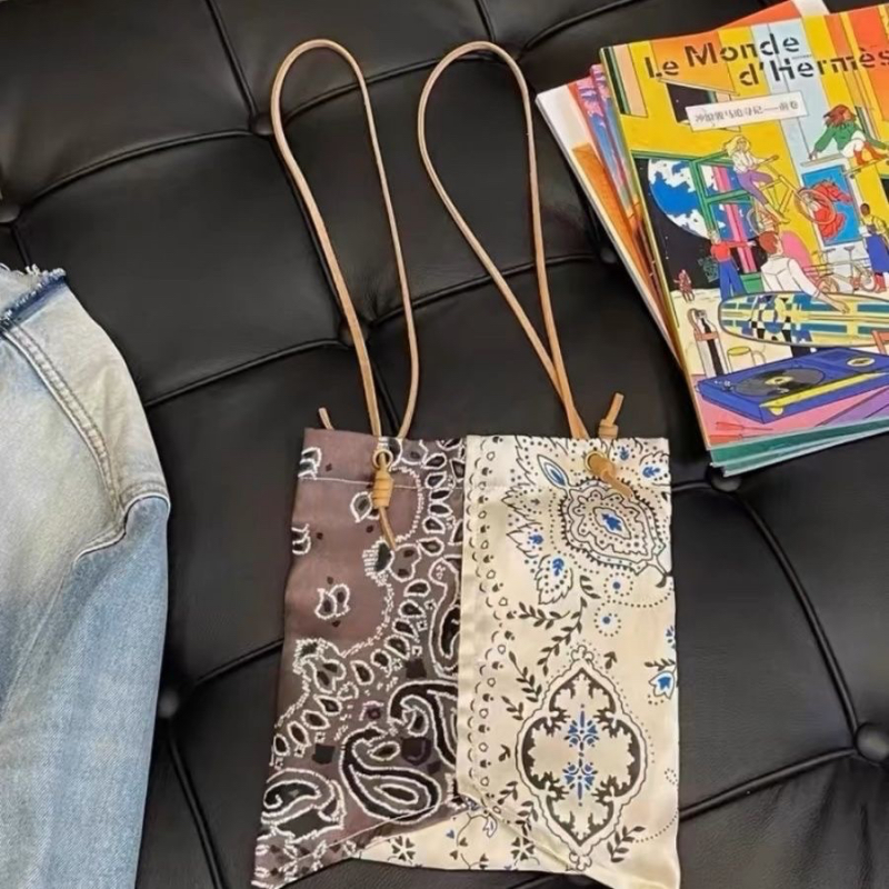 Women's Patchwork Floral Cotton Crossbody Bag 2025 Summer Designer Style
