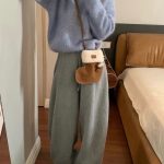 Handmade Top Layer Cowhide Lambswool Spliced Matte Leather Christmas Boot Cute Crossbody Bag with Shoulder Strap, Small Shoes
