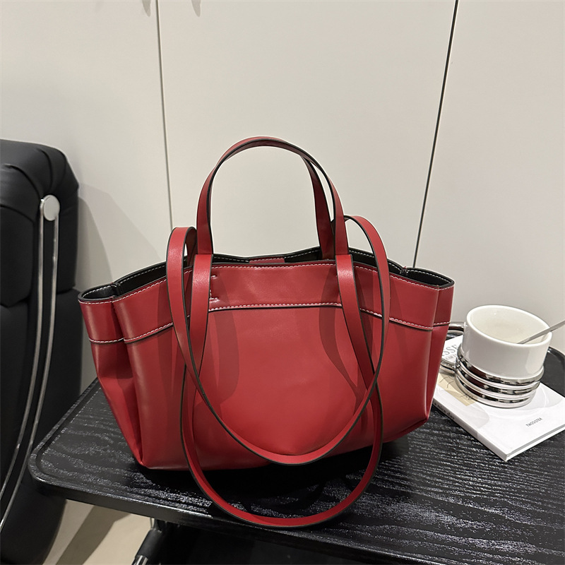 MZ Korean Style Two-Piece Tote Bag Set Large Capacity Summer 2026 Casual Shoulder Bag